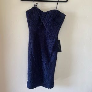 NWT J crew strapless bridesmaid dress. Lace. Size 4. Sweetheart neckline. A-line